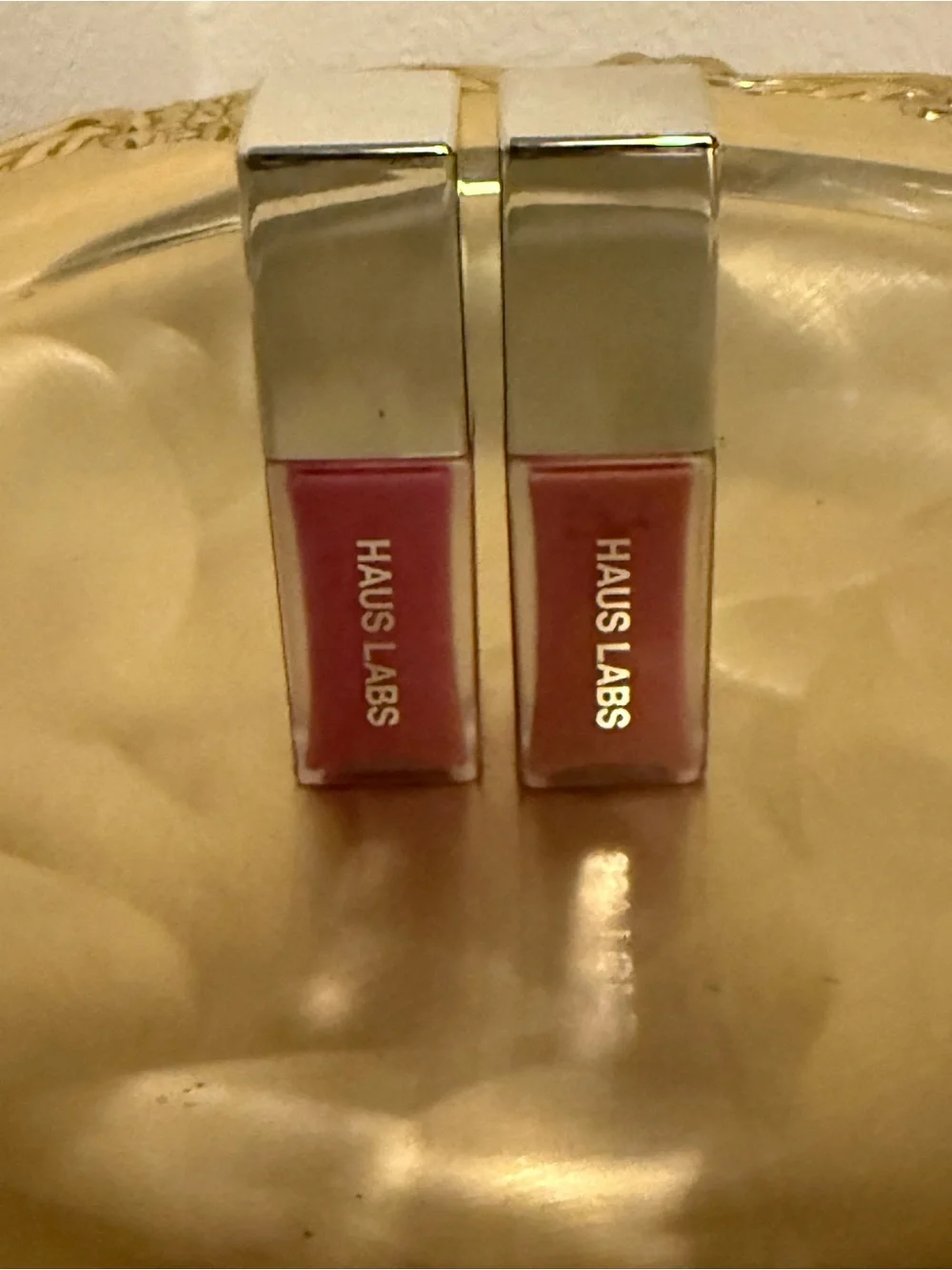 Haus Labs By Lady Gaga Duo Lip Gloss — Rose Pink & Coral Peach